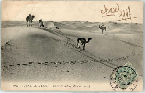 Alger 1907 Dunes de sable et Mechara