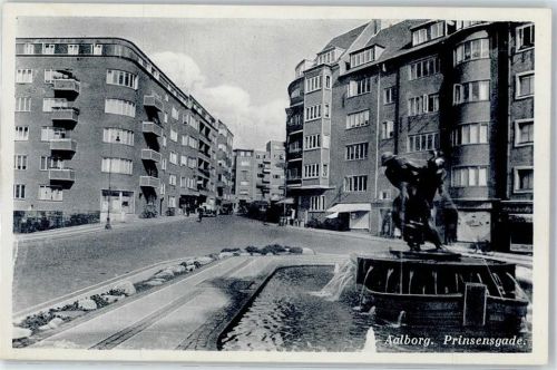Aalborg Strasse Brunnen Prinsensgade
