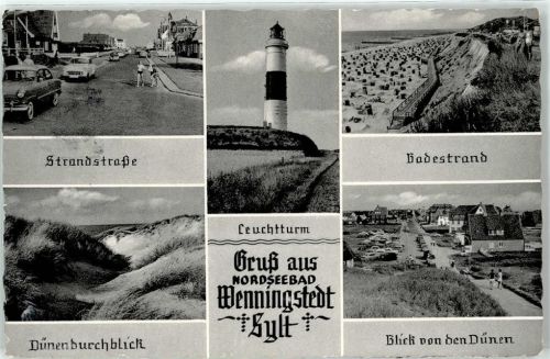 Wenningstedt Strandstraße Leuchtturm Dünen Badestrand