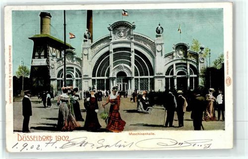Düsseldorf 1902 Industrie- und Gewerbe-Ausstellung Maschinenhalle