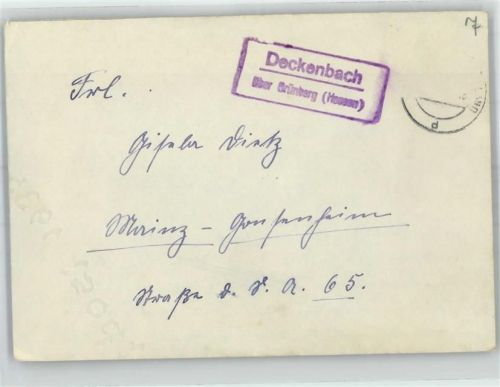 Deckenbach Landpoststempel