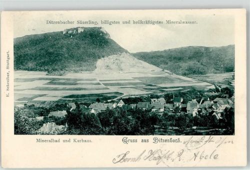 Bad Ditzenbach 1901 Mineralbad Kurhaus