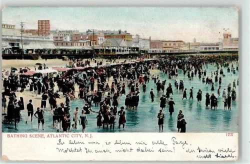 Atlantic City 1908 Schwimmbad Strand