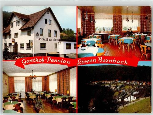 76332 W7506 Bernbach , Schwarzw - Gasthaus Pension Löwen