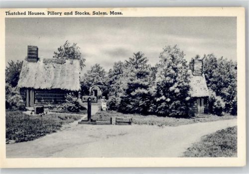 Salem Thatched Houses Pillory and Stocks