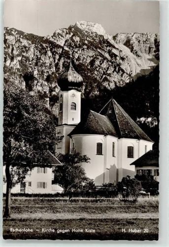 82438 W8116 Eschenlohe , Loisach - Kirche Hohe Kiste