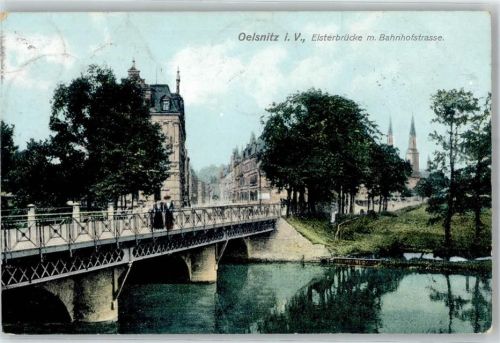 Oelsnitz Elsterbrücke mit Bahnhofstrasse