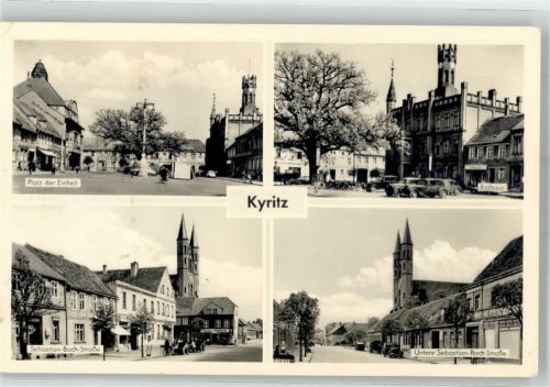 Kyritz Platz der Einheit Sebastian Bach Strasse Rathaus