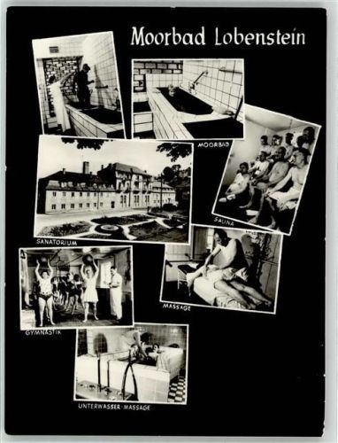 07356 O6850 Lobenstein , Thür - Moorbad Sauna Massage Sanatorium Gymnastik