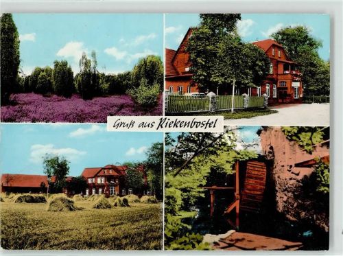 Riekenbostel Gasthaus Zur Heideperle Wilhelm Bruns Wasserrad