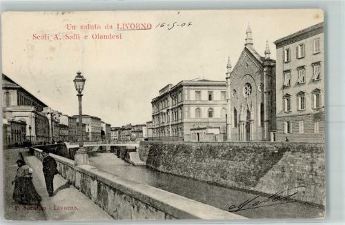 57100 Livorno 1904 - Scali A. Saffi e Olandesi