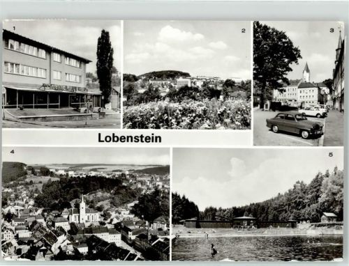 Lobenstein Textilhandlung Marktplatz Waldbad Kirche