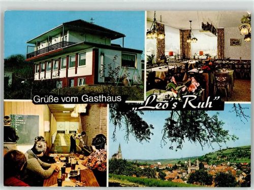 Waldböckelheim Gasthaus Leos Ruh Hans Speh Kegelbahn