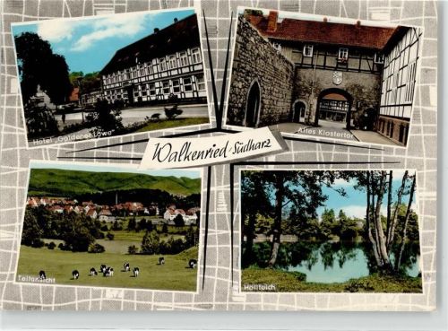 37445 W3425 Walkenried - Hotel Goldener Löwe Klostertor Höllteich H.Presse