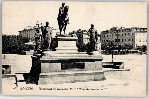 Ajaccio 1932 Denkmal Napoleon Hotel AKU1