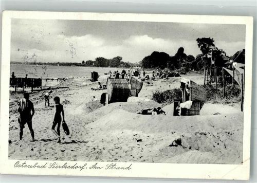 Sierksdorf Am Strand Ostseebad Strandkorb Bademode Meer