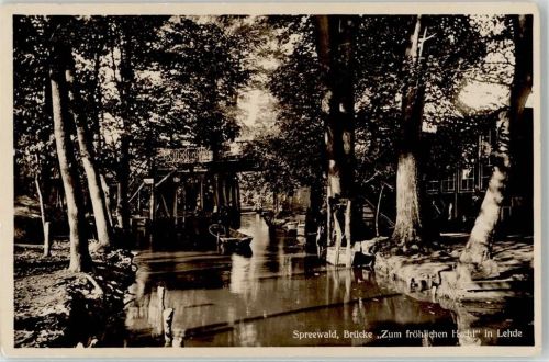 Lehde Brücke Gasthaus Zum fröhlichen Hecht