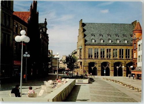Minden Marktplatz und Scharn mit altem Rathaus (erbaut 13. Jahrhunder)