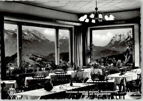 6335 Hinterthiersee - Gasthaus Neuwirt Speisesaal Kaisergebirge