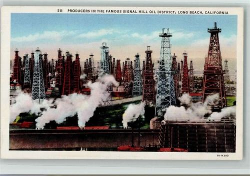 Long Beach Producers in the Famous Signal Hill Oil District Bohrtürme