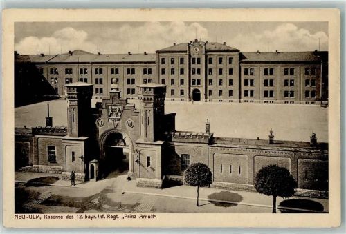 Neu-Ulm 1915 Kaserne des 12. bayr. Inf.-Regt. Prinz Arnulf