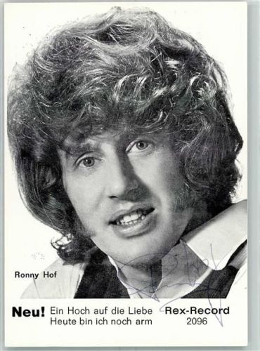 Ronny Hof Autogramm origin. Unterschrift