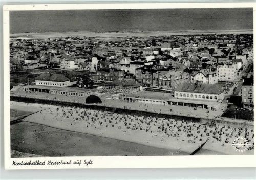 Westerland Fliegeraufnahme Strand