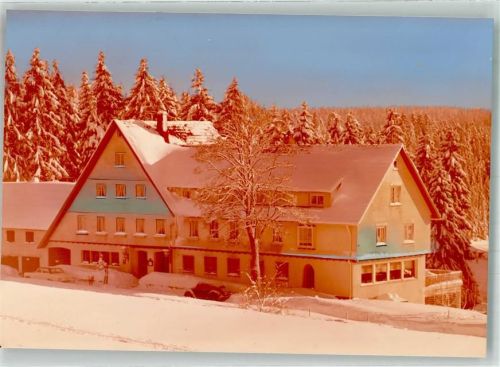 Kniebis Sport- Hotel Winter Ort handschriftlich Foto Original aus Archiv eines Ansichtskartenverlags