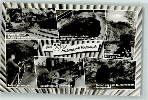 Bodenmais Silberberg Erzbergwerk Barbarastollen Barbaraverhau Maschinenraum Unter Tage Bergmann