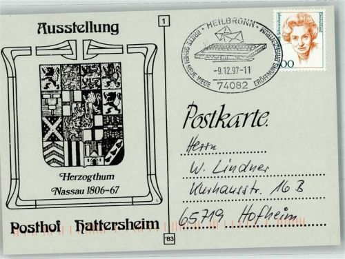 Hattersheim 1997 Ausstellung Herzogtum Nassau im Posthof