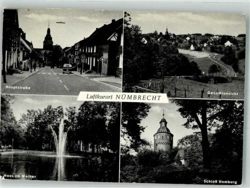 Nümbrecht 1970 Schloss Homburg Hauptstrasse