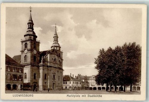 Ludwigsburg Marktplatz Stadtkirche