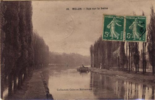 Melun Melun (Frankreich) Leporello II (Stauchung, Ecken abgestossen)