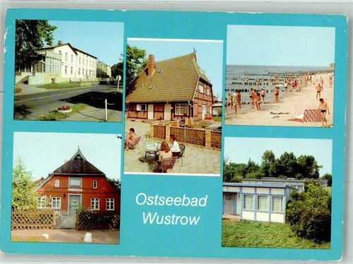Ostseebad Wustrow FDGB-Erholungsheim Helgoland Cafe Sonnenhof Schieferwiege in der Hafenstraße FDGB-Urlaubersiedlung Fotograf Krüger VEB Bild und Heimat
