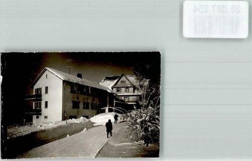 Kniebis Dorfstraße im Winter Foto Original aus Archiv eines Ansichtskartenverlags Ort handschriftlich