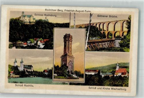Rochlitz Schloss Kirche Wechselburg Göhrener Brücke Schloss Rochsburg Friedrich-August Turm