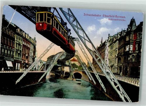 Elberfeld 1924 Schwebebahn Schlossbleiche
