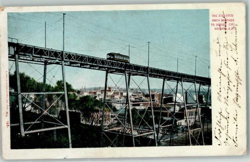1904 Hoboken Terminal Eisenbahn nach Jersey City