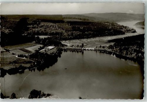 Langscheid Foto Original aus Archiv eines Ansichtskartenverlags Talsperre Fliegeraufnahme