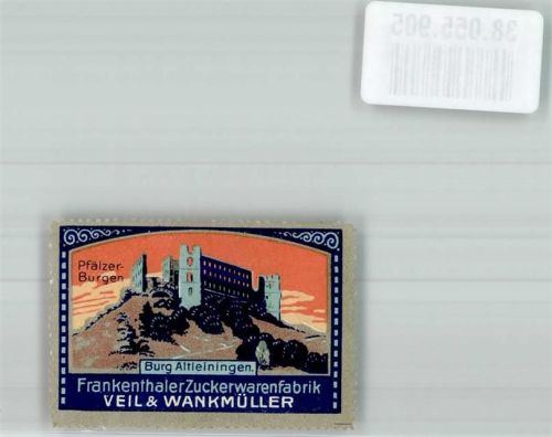 Frankenthal Burg Altleiningen Zuckerwarenfabrik Veil