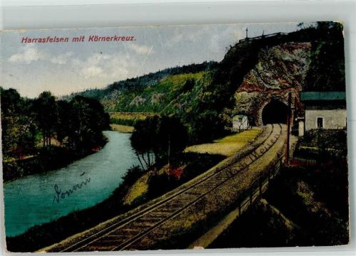 Frankenberg 1922 Harrasfelsen mit Körnerkreuz Verlag Zieher, Ottmar 9356