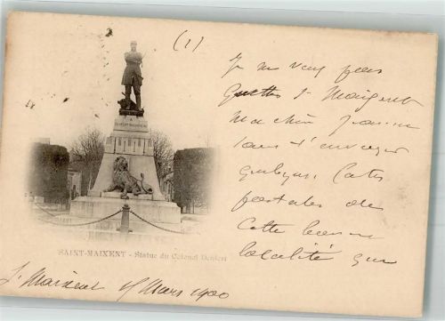 Saint-Martin-de-Saint-Maixent 1900 Denkmal Colonel Denfert