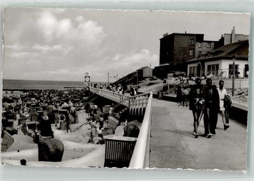 Westerland Promenade mit Strand Gasthaus