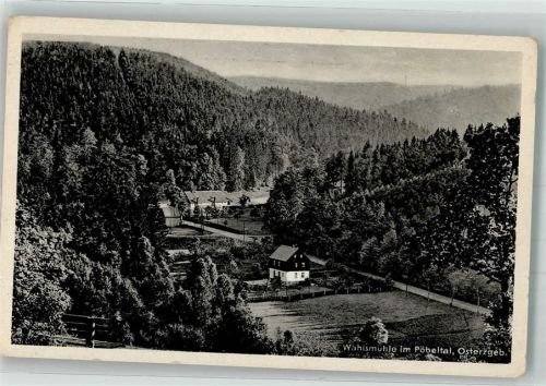 Schmiedeberg Gasthaus Wahlsmühle im Pöbeltal