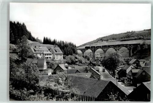 Willingen Eisenbahn Viadukt Foto Original aus Archiv eines Ansichtskartenverlages