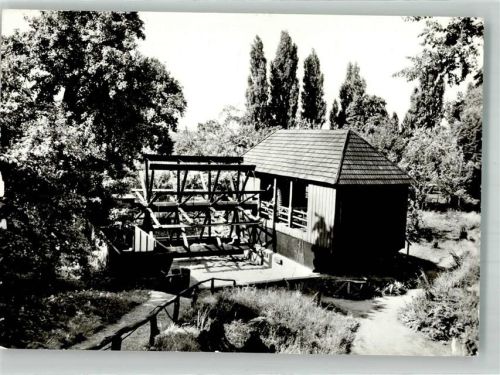 Bad Düben Wassermühle Schiffmühle im Burggarten Fotograf Kühn VEB Bild und Heimat