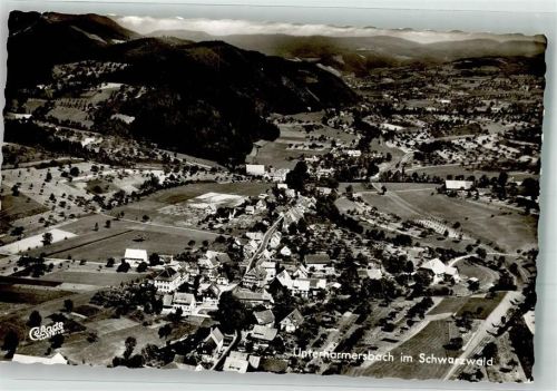 Unterharmersbach Fliegeraufnahme des Ortes Fotograf Müller