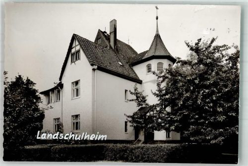 Groß Berkel Landschulheim Foto Original aus Archiv eines Ansichtskartenverlages Ort handschriftlich