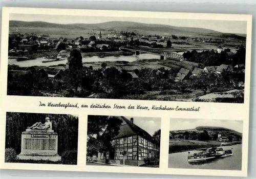 Kirchohsen Kriegerdenkmal Gasthaus zur Linde Dampfschiff Weserbergland