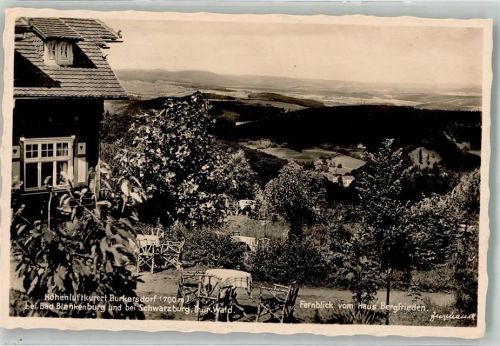 Schwarzburg 1936 Gasthaus Haus Bergfrieden Burkersdorf
